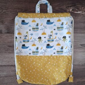 Sacca-zaino con interno impermeabile Pirati