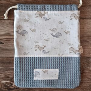 Sacchetto primo cambio Balene